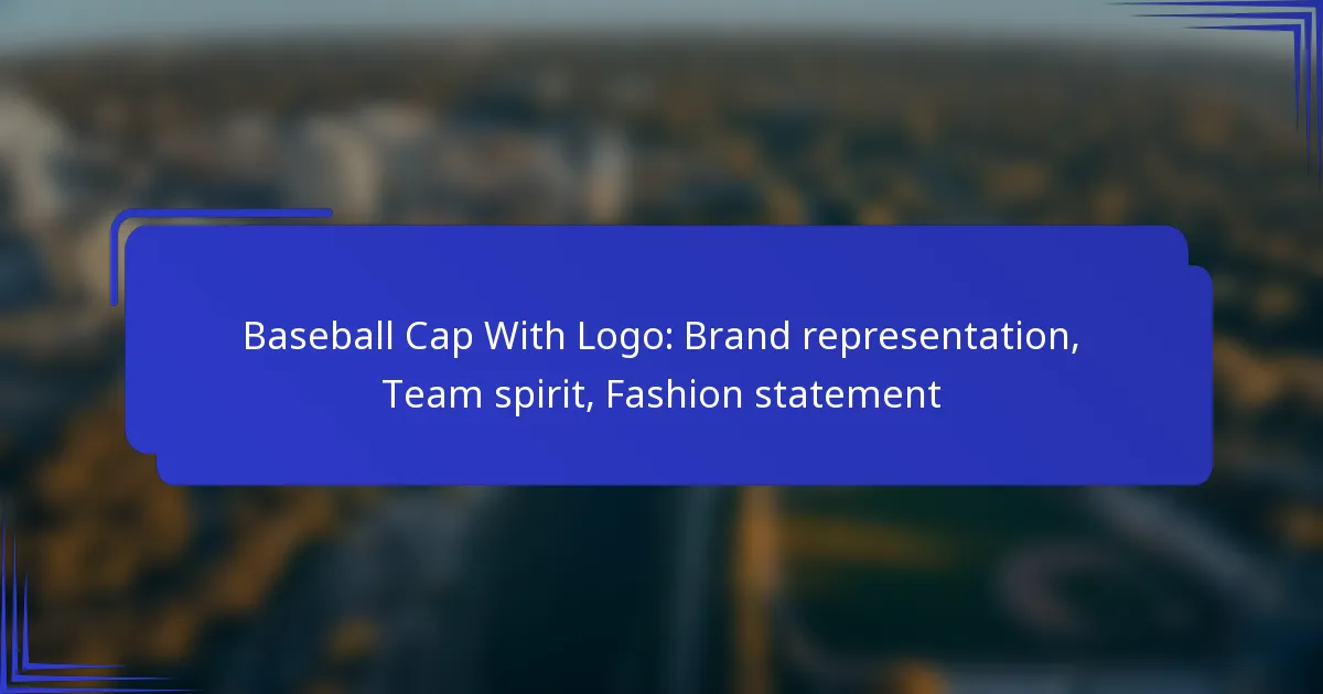 Baseball Cap With Logo: Brand representation, Team spirit, Fashion statement