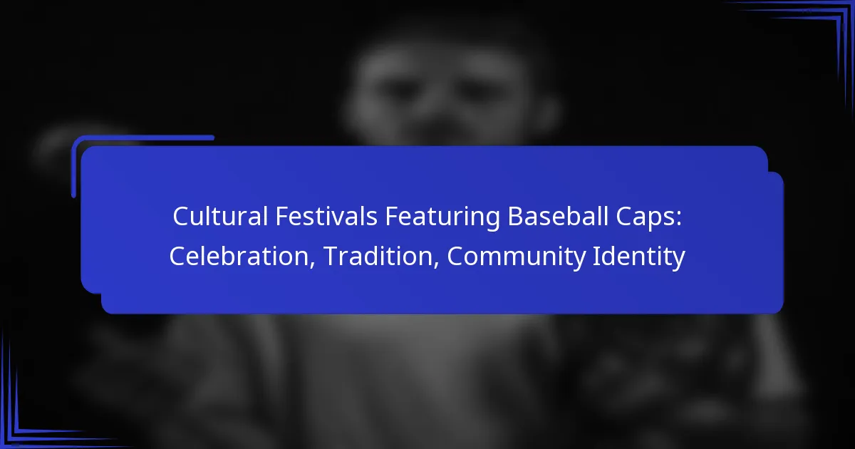 Cultural Festivals Featuring Baseball Caps: Celebration, Tradition, Community Identity