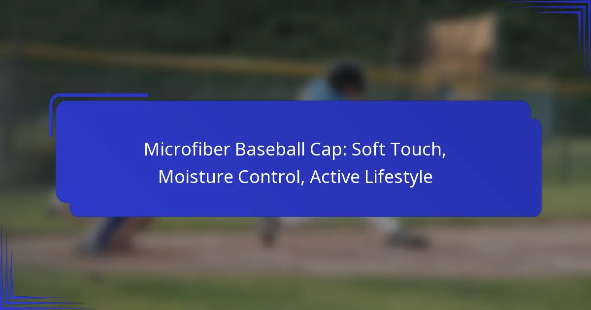 Microfiber Baseball Cap: Soft Touch, Moisture Control, Active Lifestyle