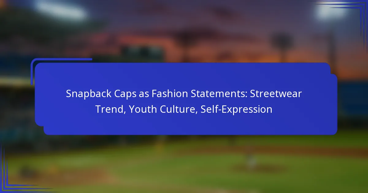 Snapback Caps as Fashion Statements: Streetwear Trend, Youth Culture, Self-Expression